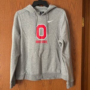 Nike Block O Ohio State Buckeyes gray sweatshirt hoodie Ladies large eXceLLent!